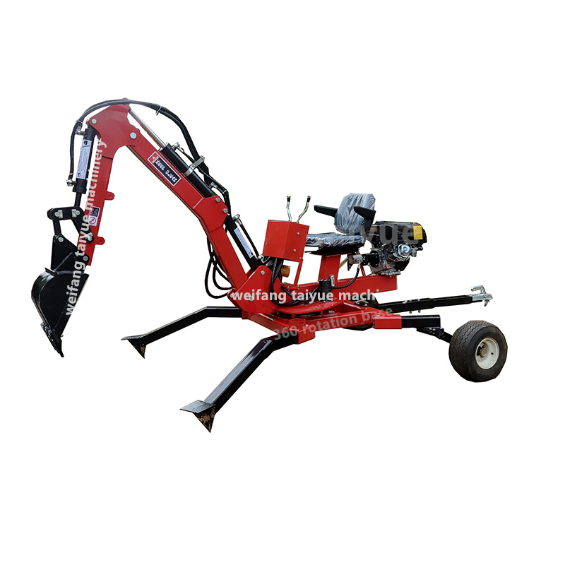  Buy 360 degree ATV backhoe digger mini excavator towable backhoe